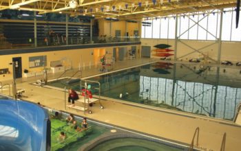 Aquatic Center pools.